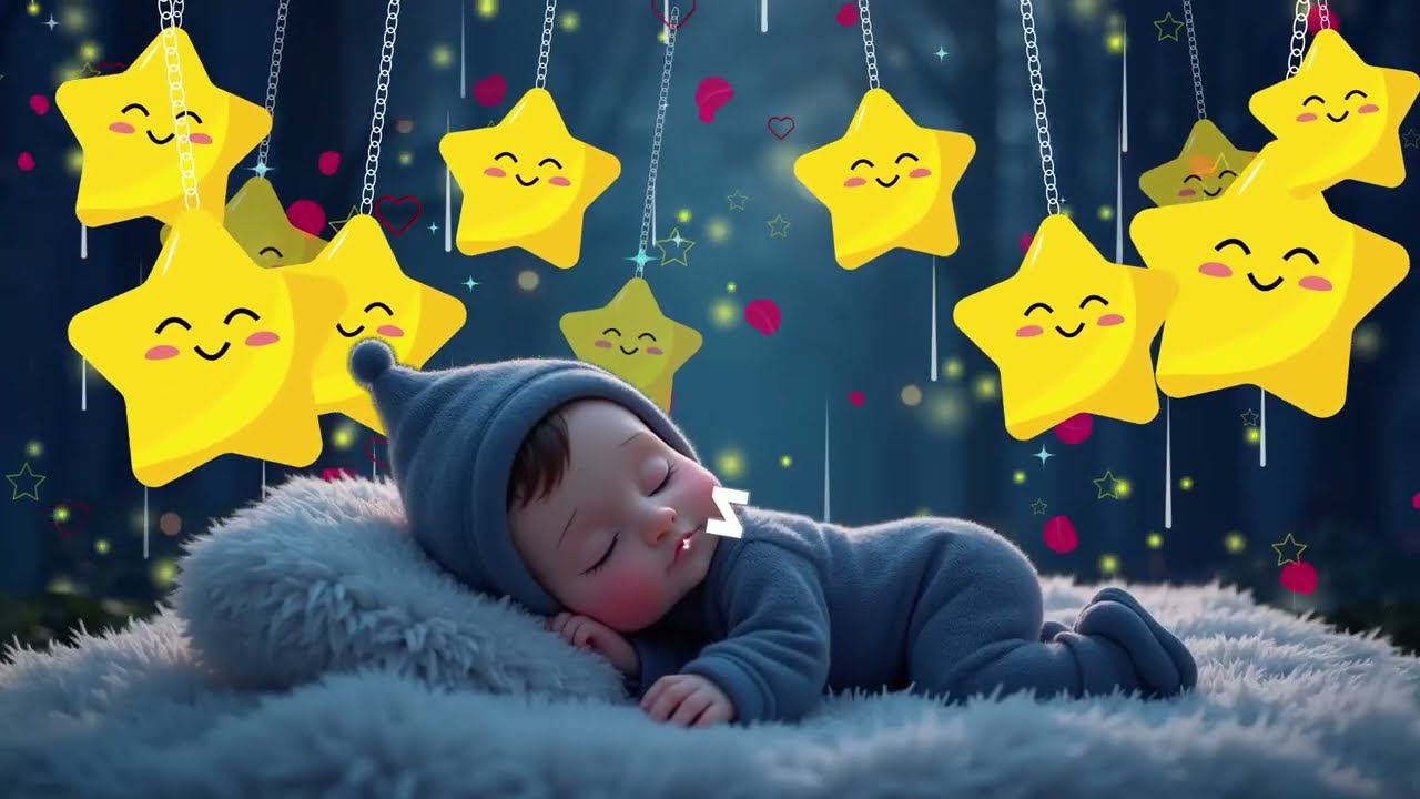 Baby Sleep Music💤Instant Baby Sleep in 3 Minutes🌙Deep Sleep Magic💖Mozart & Brahms Lullabies