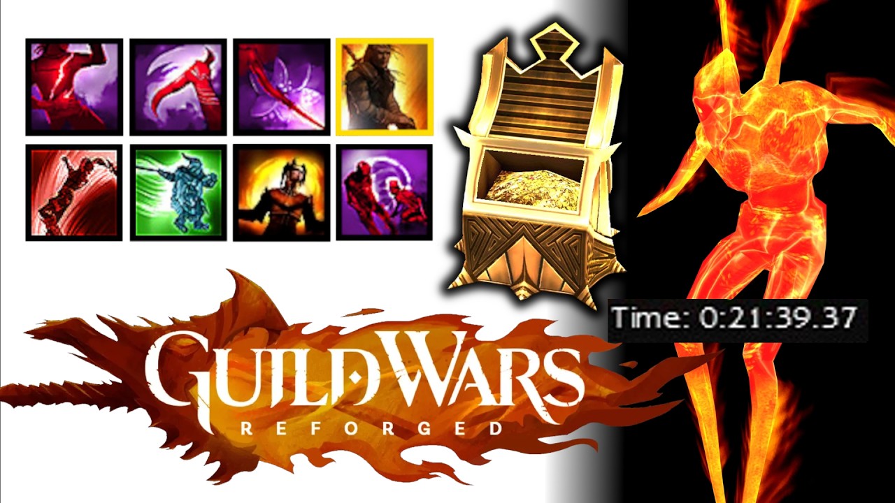 Catacombs of Kathandrax HM with heroes in 21:39 - Warrior PoV - Guild Wars Reforged