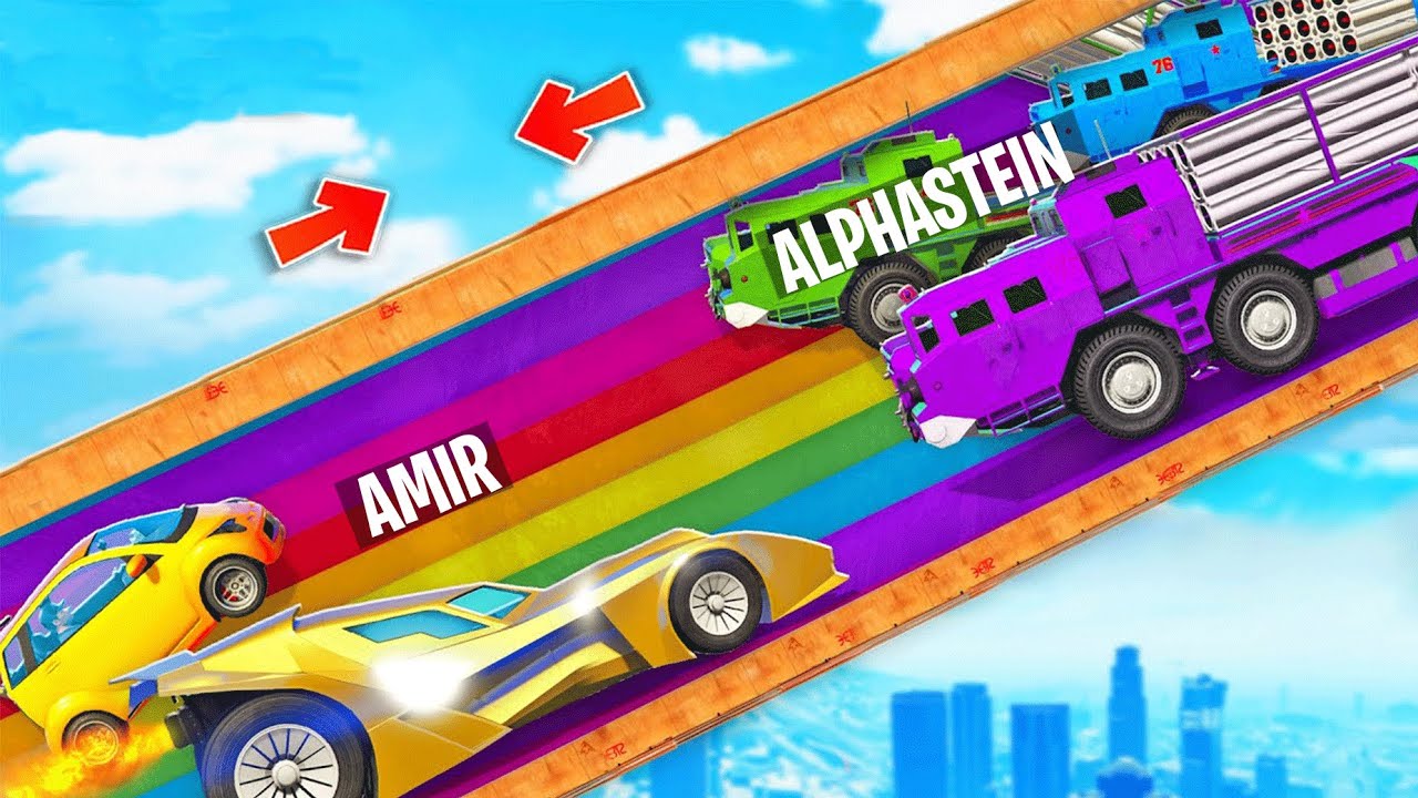YOUTUBER STREITEN SICH wegen dieser MEGA RAMPE in GTA V