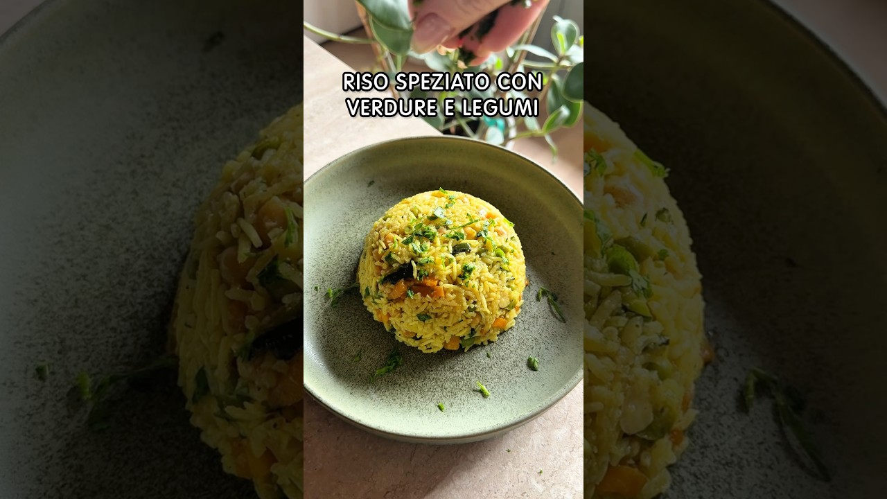 Riso speziato con verdure e legumi 🍚