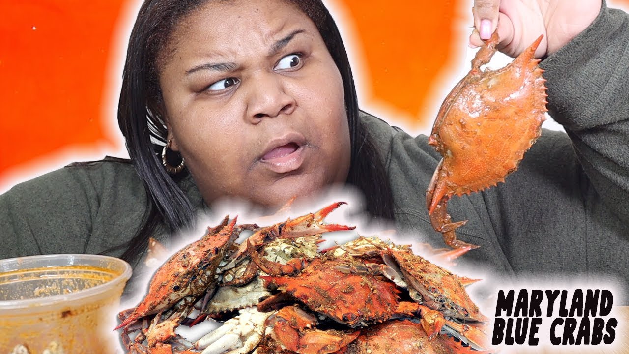 голубые крабы Мэриленда | мукбанг | морепродукты, приготовленные на пару | чопорный п | кипяток в...