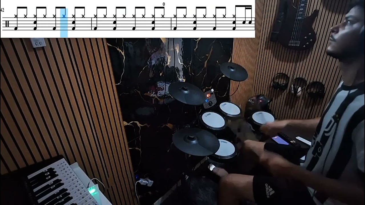 Stayin’ Alive - Bee Gees(비지스) DRUM COVER_mixed danbatera aulas de bateria com partituras musicais 