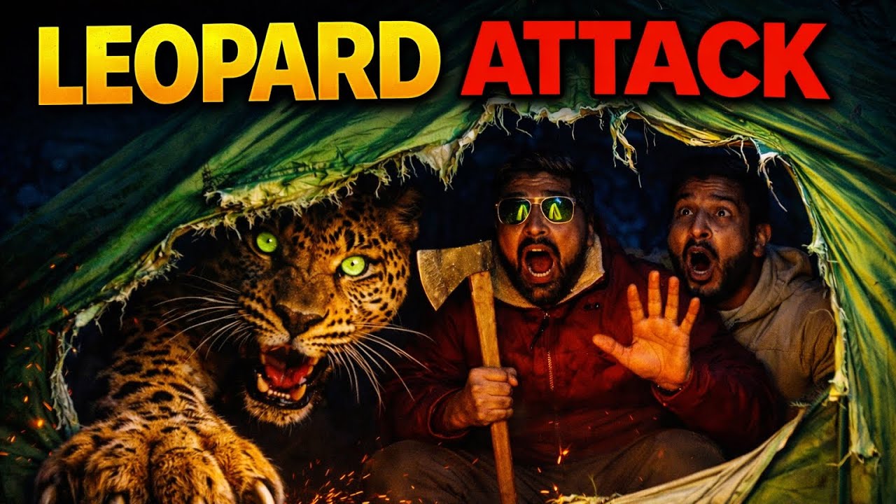 24 Hours Alone in Jungle With Leopard 😨 | Night Camping Survival Challenge non