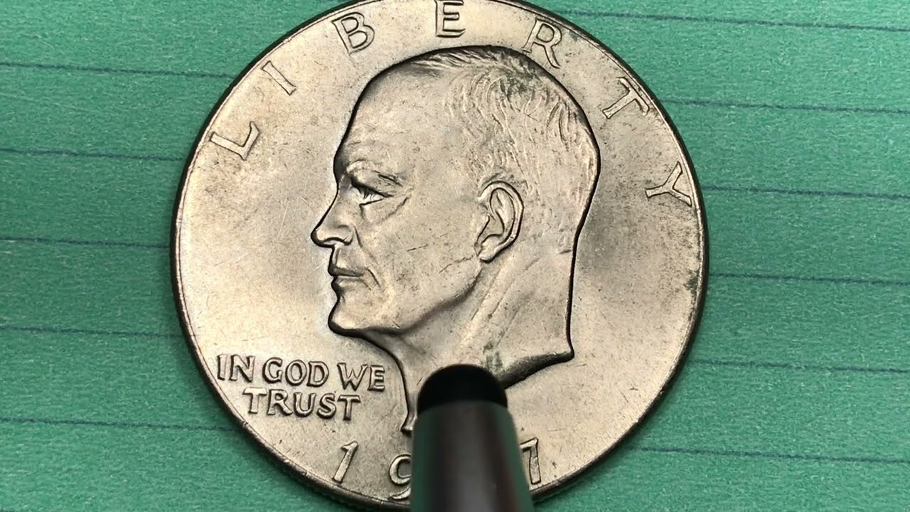 US 1977 Eisenhower Dollar Worth $25,000 To $4 - United States Coins