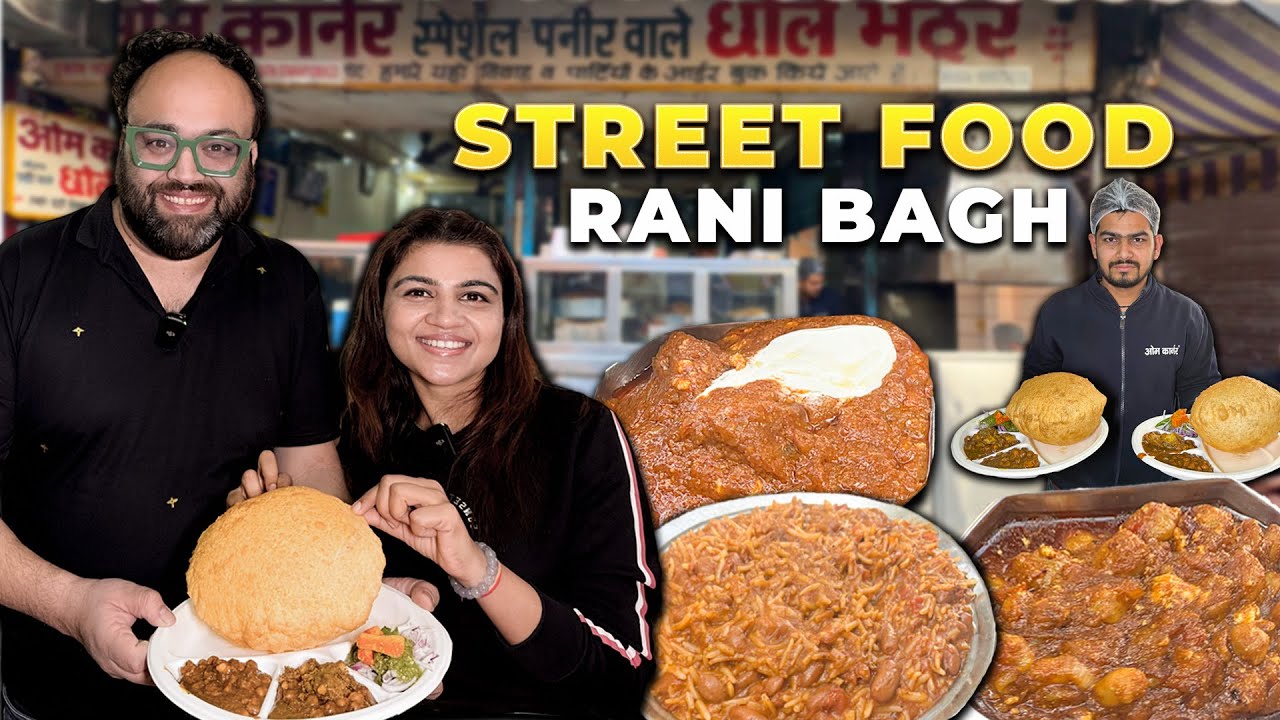 Mohalla Aapka RANI BAGH | Om Corner Chole Bhature, Ropad Punjabi Dhaba, Maida Free Momos, Rasmalai