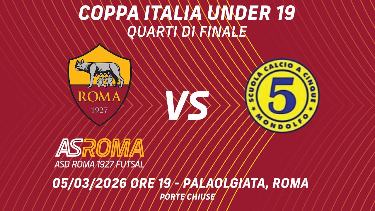 Roma 1927 Futsal - ACSS Mondolfo | Quarti di finale Coppa Italia Under 19 25/26 - HIGHLIGHTS