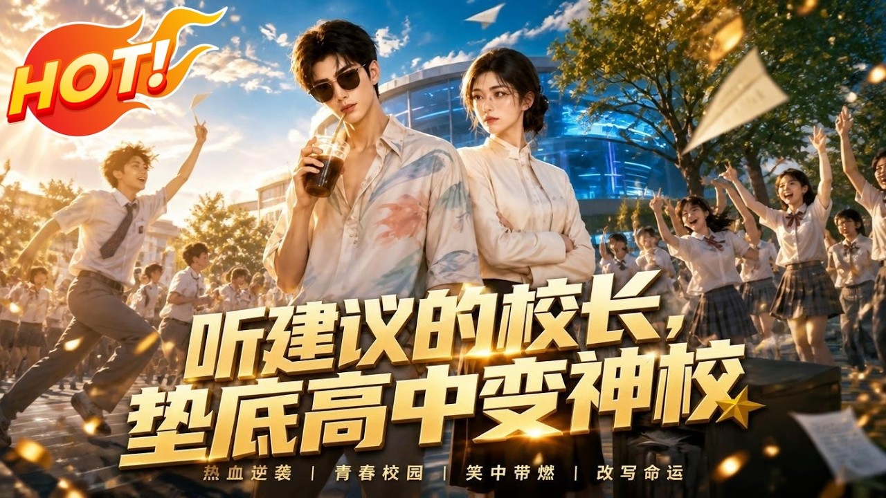 ⚡【新番速递】《听建议的校长，垫底高中变神校》垫底烂校升学率仅5% 校长听劝直升机空投空调五星食堂 竟逼全校学渣卷成全国第一！ #爱看动漫 #最新漫剧 #玄幻 #逆袭 #漫剧合集