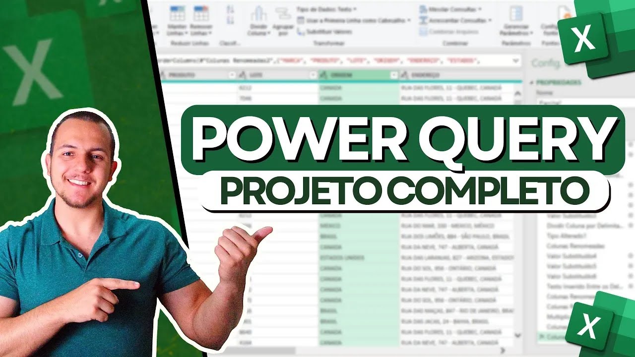 Como usar Power Query no Excel | Planilha p/ Baixar | Projeto Completo Na Prática