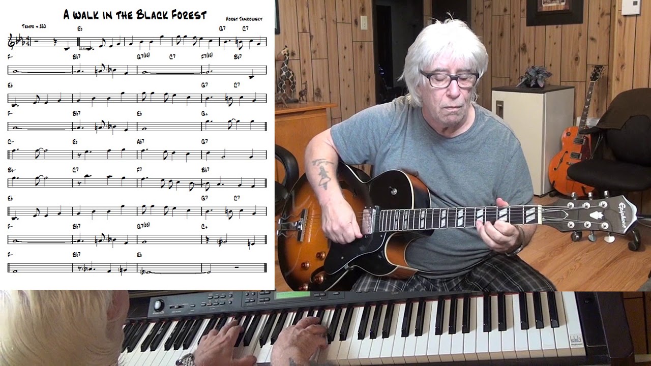 A walk in the Black Forest - Jazz guitar & piano cover ( Horst Jankowsky )