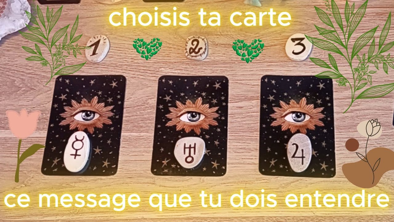 💌ce message que tu dois entendre🔮guidance intemporelle🌸3choix 