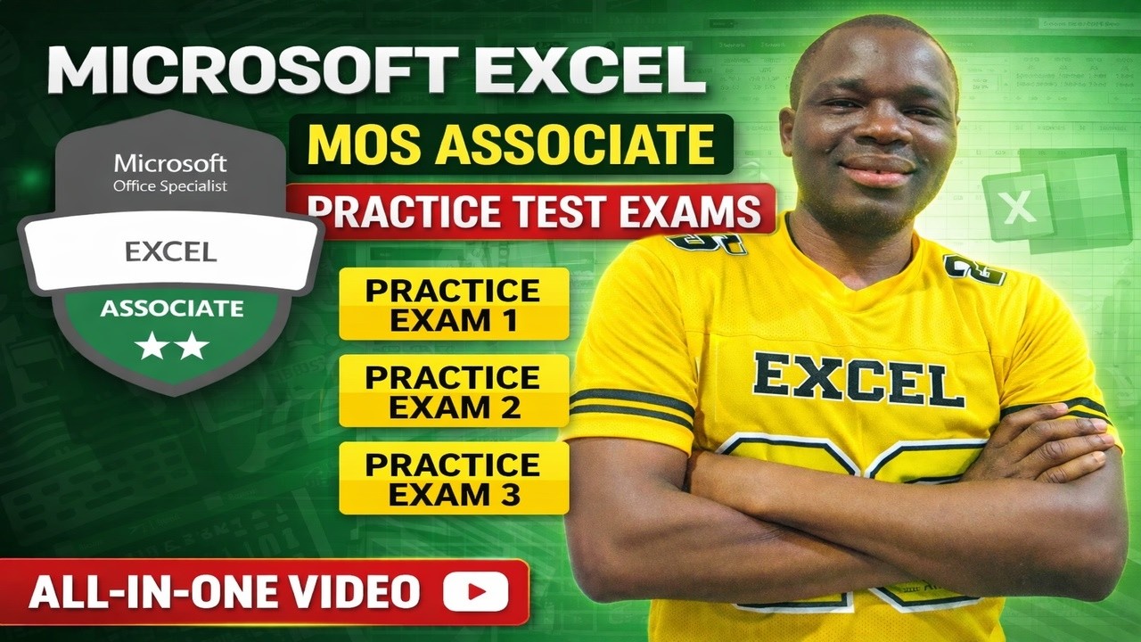 Excel Associate Practice Exams 1, 2 & 3 (FULL MOCK TEST) | MOS Excel Certification 365/2019 Prep
