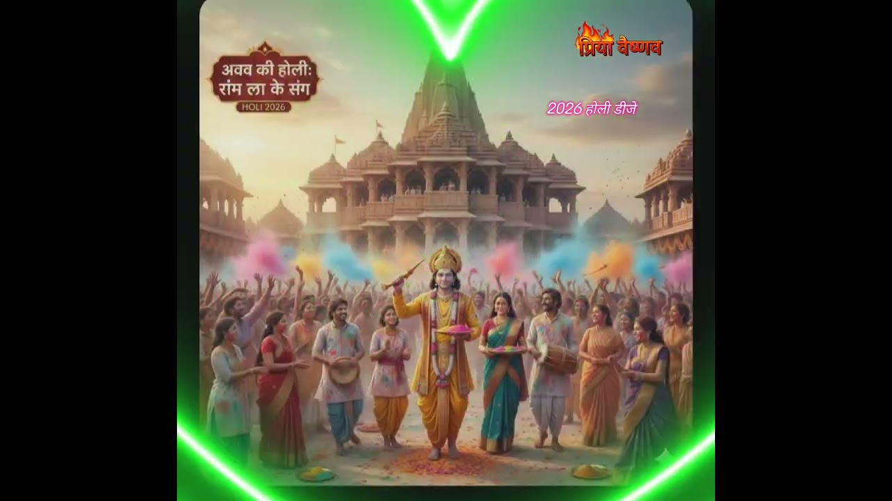 🌸 अवध में होली: राम लला 2026 🌸(The Grand Dhamaka DJ)