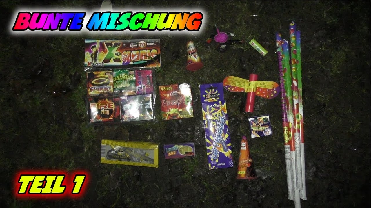 Bunte Leuchtfeuerwerks-Mischung #1 Vorfreude-Zeit beginnt !