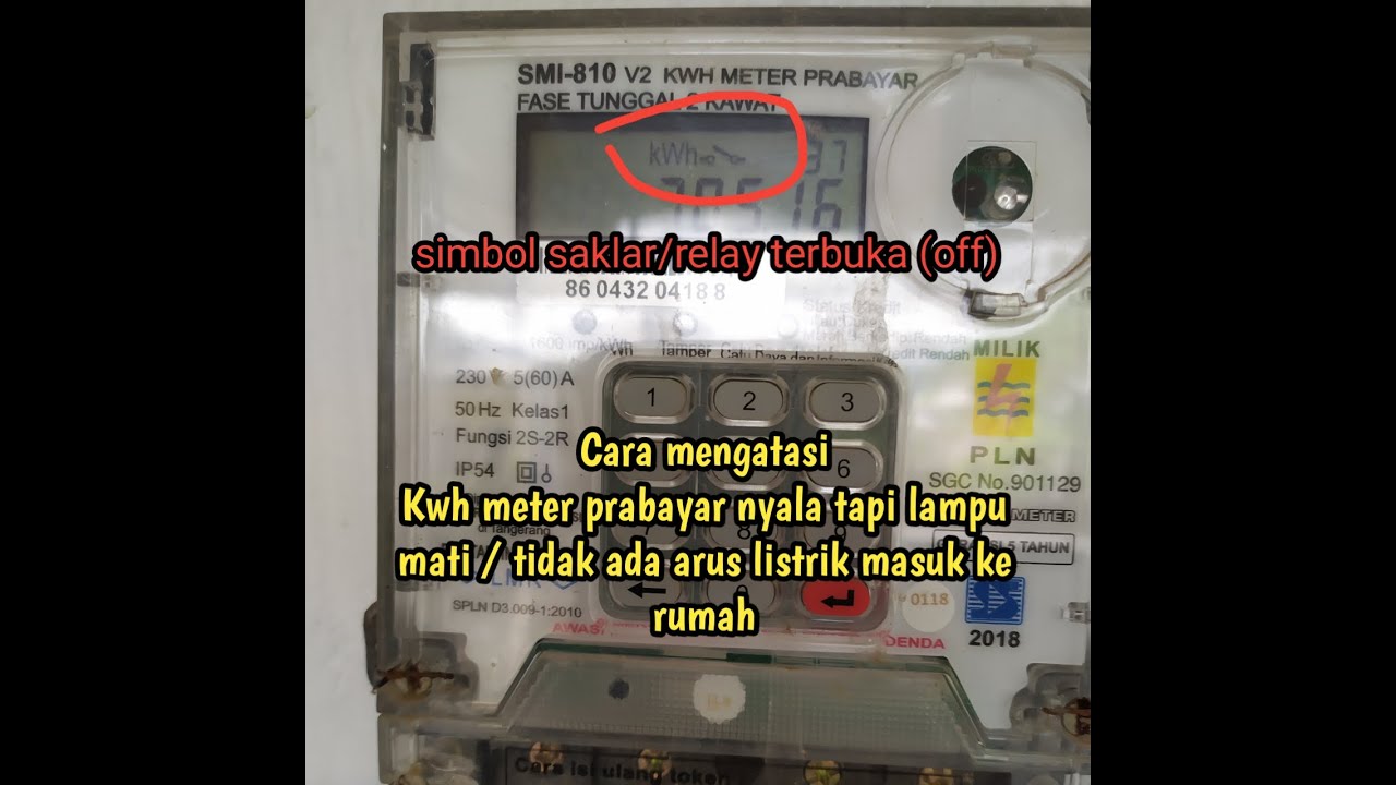 Kwh meter prabayar menyala tapi tidak ada arus listrik yang masuk ke rumah || cara mengatasinya