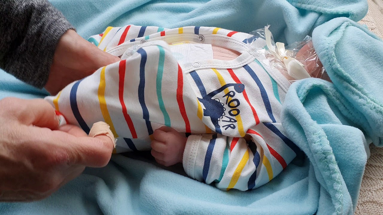 Box opening! Partial silicone baby Ramsey as a sweet baby girl.