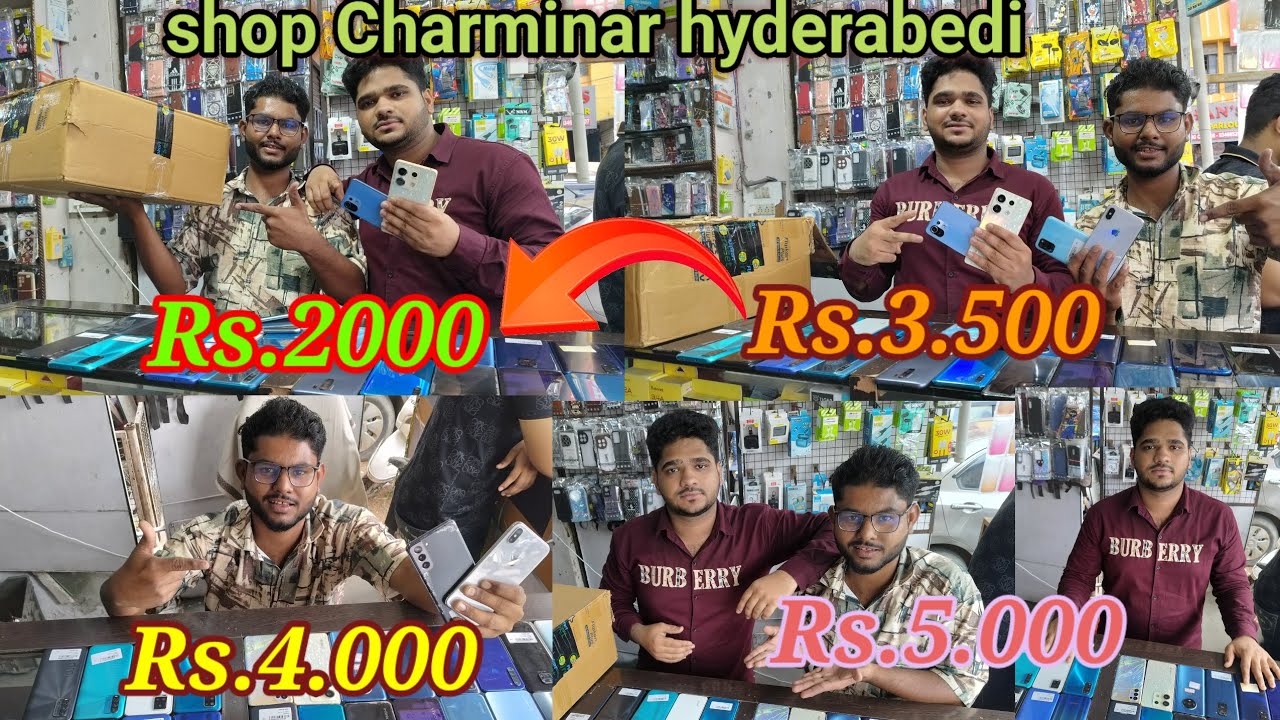 iPhone Cheapest Rs.2000 Charminar Market in Hyderabad 🔥| 1500./Second Hand Mobile | Sale | iPhone14