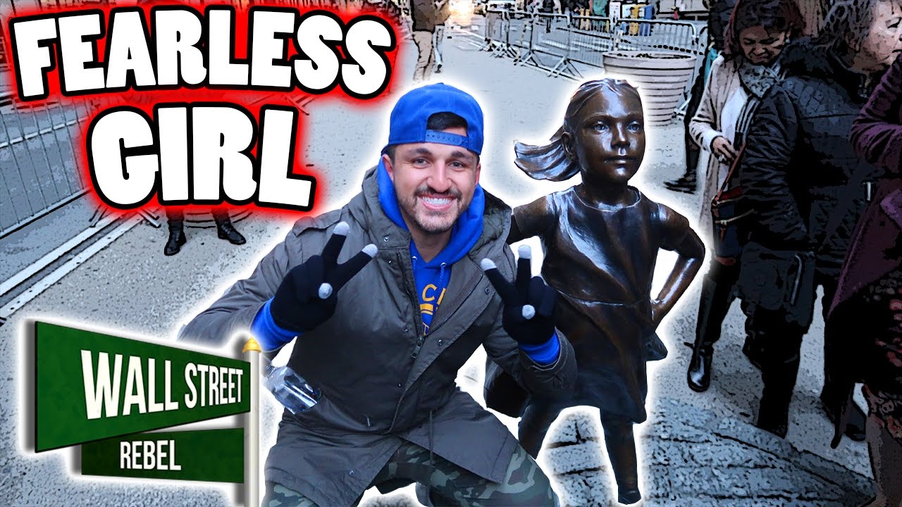FEARLESS GIRL STATUE ON WALL STREET!! INTERNATIONAL WOMEN'S DAY STATUE IN NEW YORK CITY!
