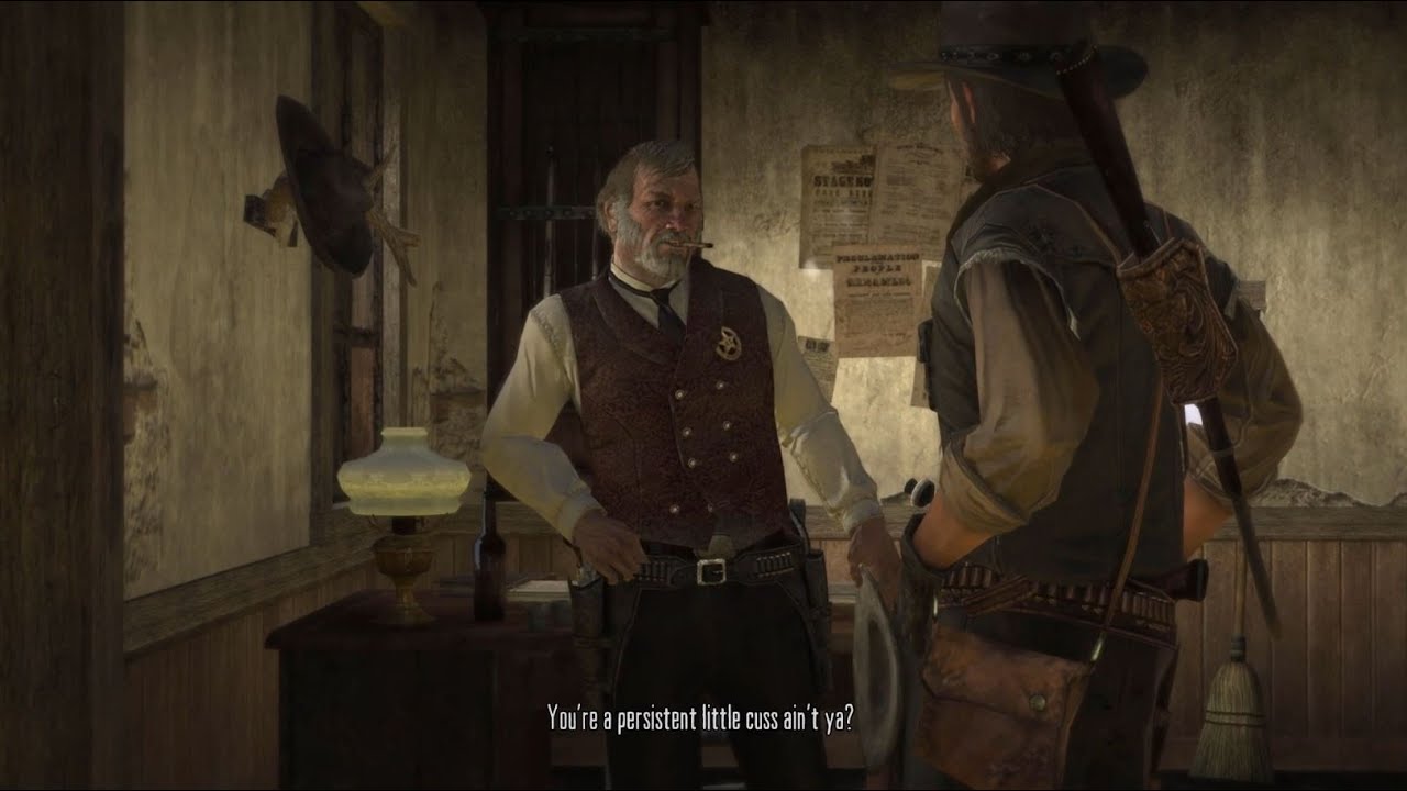 John Marston Meets Marshal Johnson - Red Dead Redemption