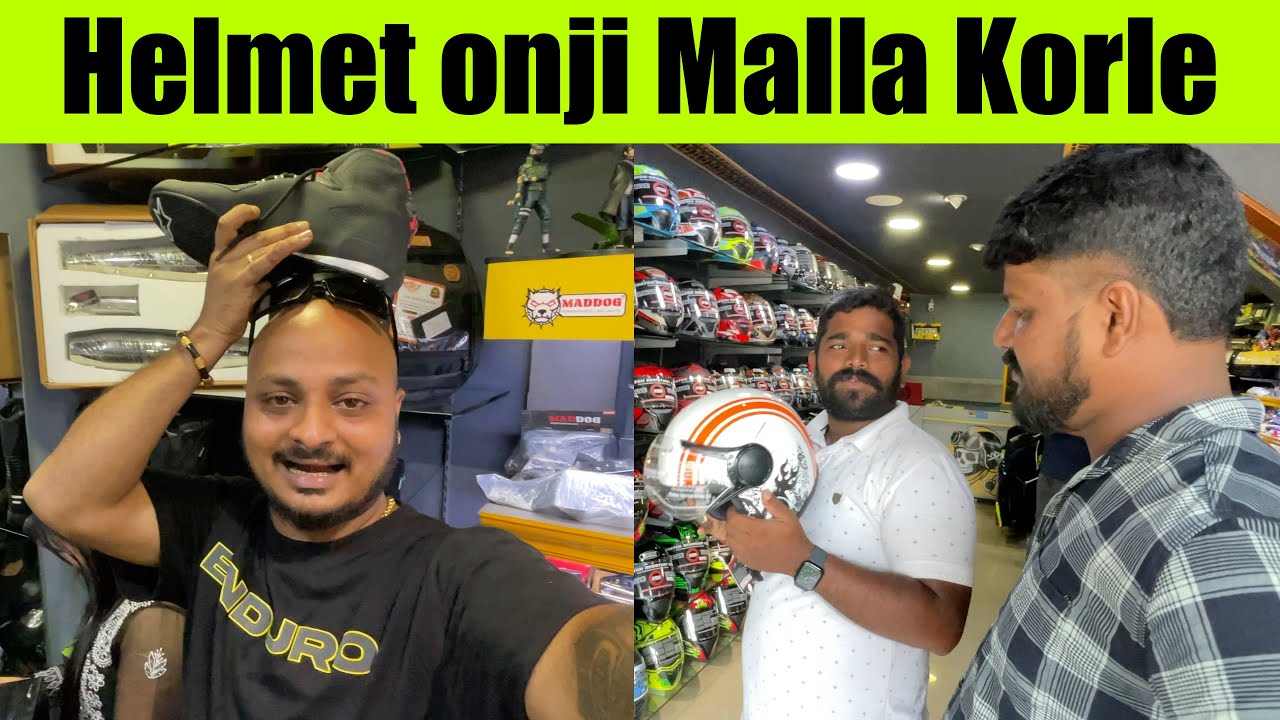 Madme aina bokka JBL Krishna anna Helmet padreg shuru malther 😂