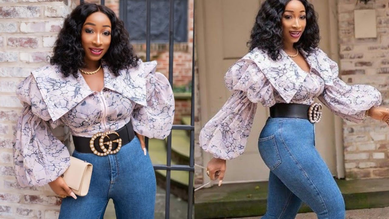 How to make a BOLD COLLAR CAPE BLOUSE with DOUBLE PUFF SLEEVES