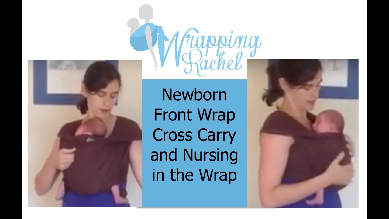 How to do Front Wrap Cross Carry (FWCC) and nurse a newborn in a stretchy wrap (Moby, Boba)