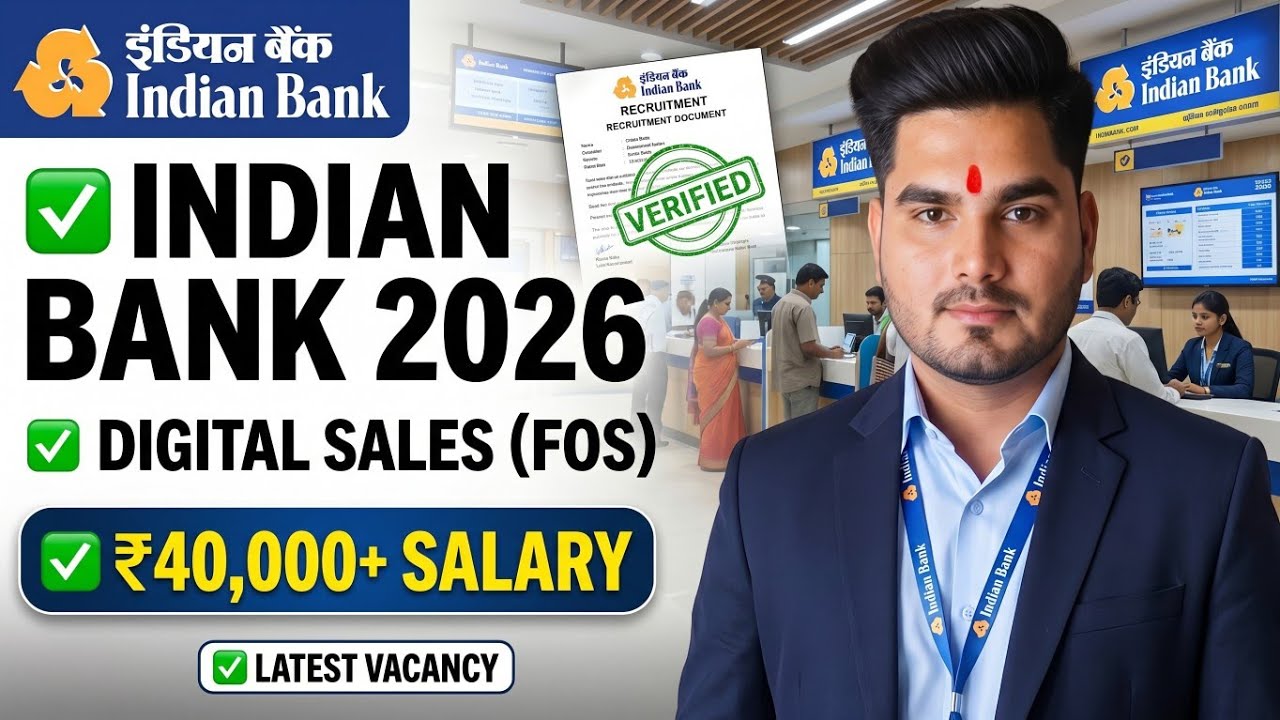 Indian Bank Secret Hiring 2026? 🤔 Digital Sales FOS Vacancy Explained#urgenthiring 