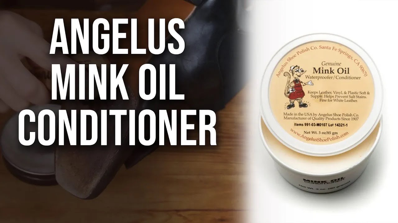Shoe Care - How to Use Angelus Mink Oil Sole Conditioner for Leather Soled Shoes