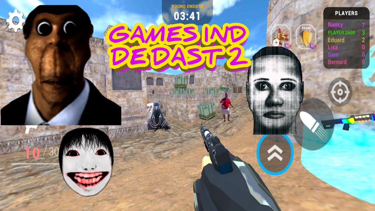 GAMED IND | DE DAST 2 SHOOTER | NEXTBOT CHASING 🎲☠️