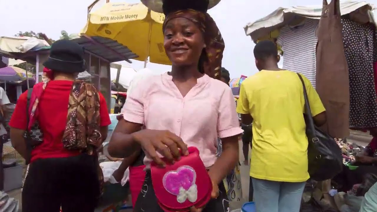 4K BIGGEST AFRICAN OPEN STREET MARKET TOUR GHANA ACCRA *NEW*