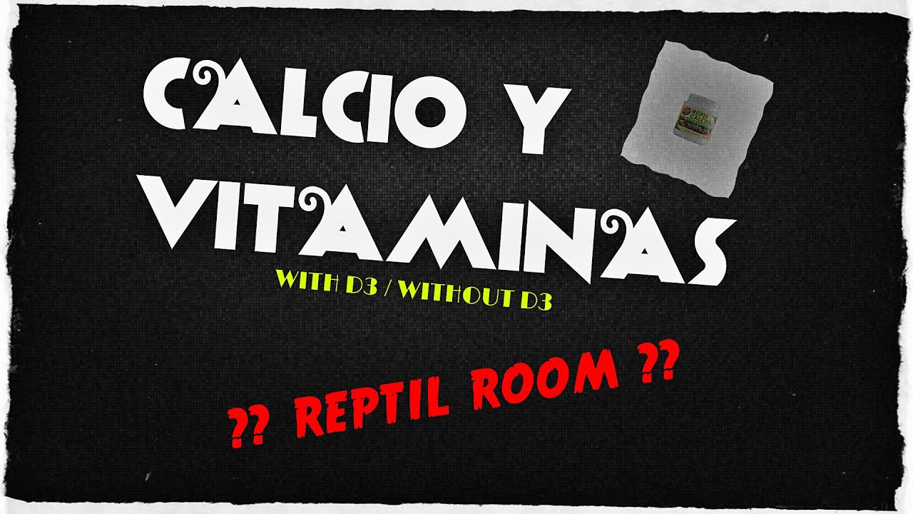 Calcio y vitaminas D3 | Informacion Reptil Room