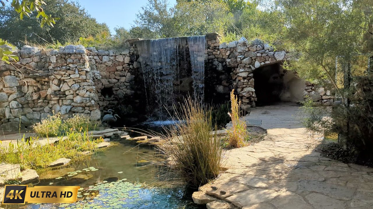 Lady Bird Johnson Wildflower Center Austin Texas 4k Walking Video