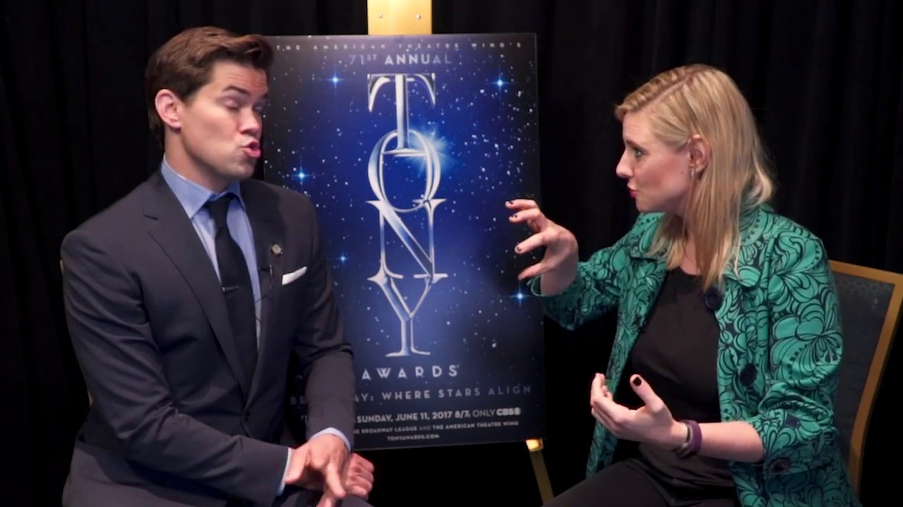 Andrew Rannells w/ Laura Heywood - Tony nominee for Falsettos 2017