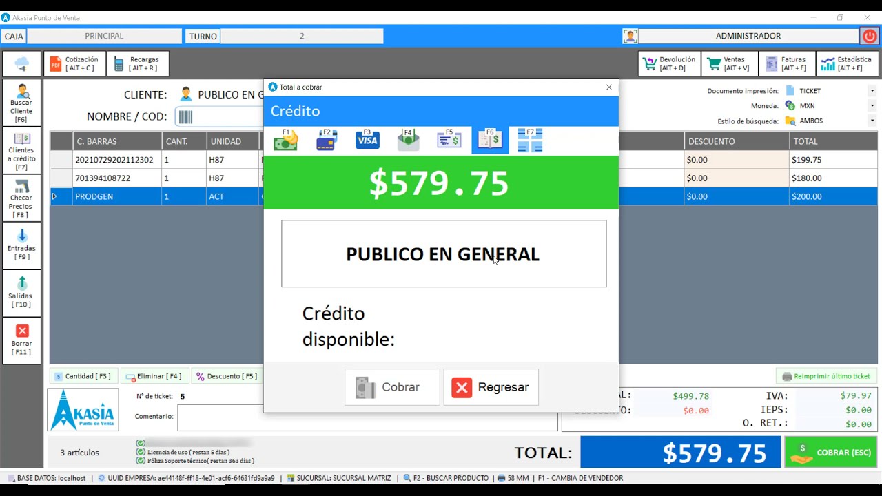 Presentación de Akasia Punto de Venta