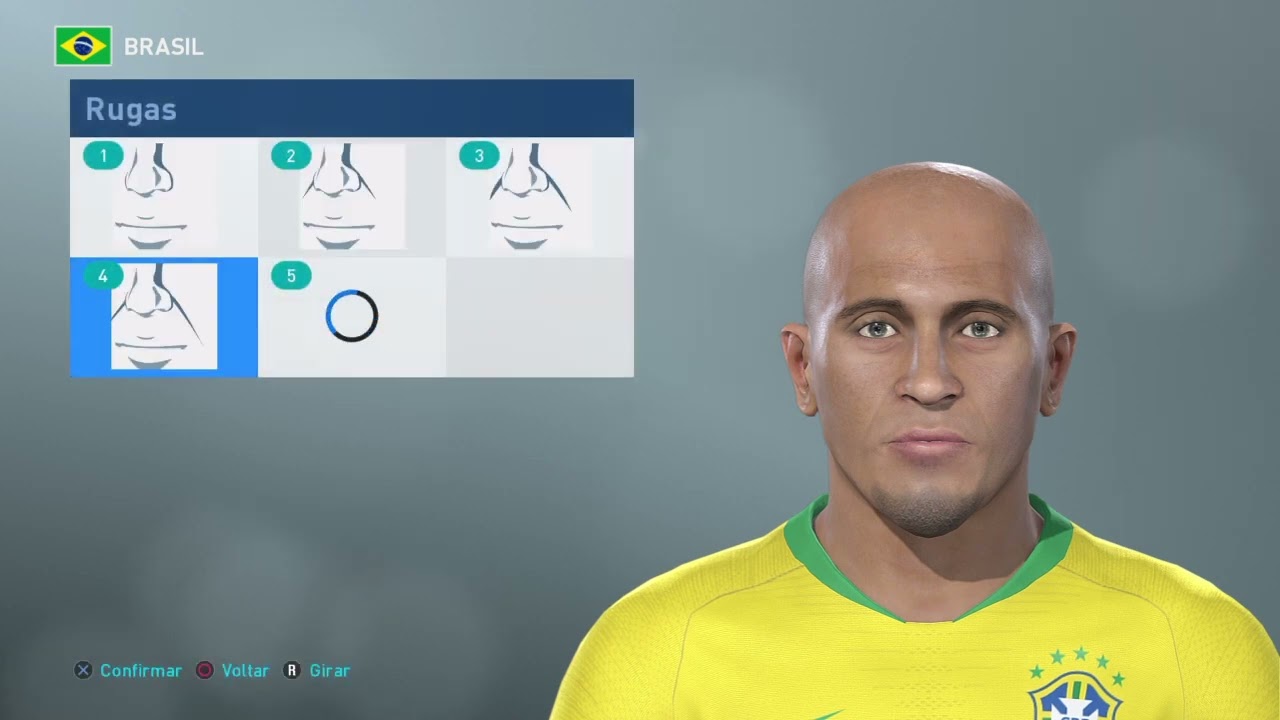 Como criar o Roberto Carlos no pes 2019
