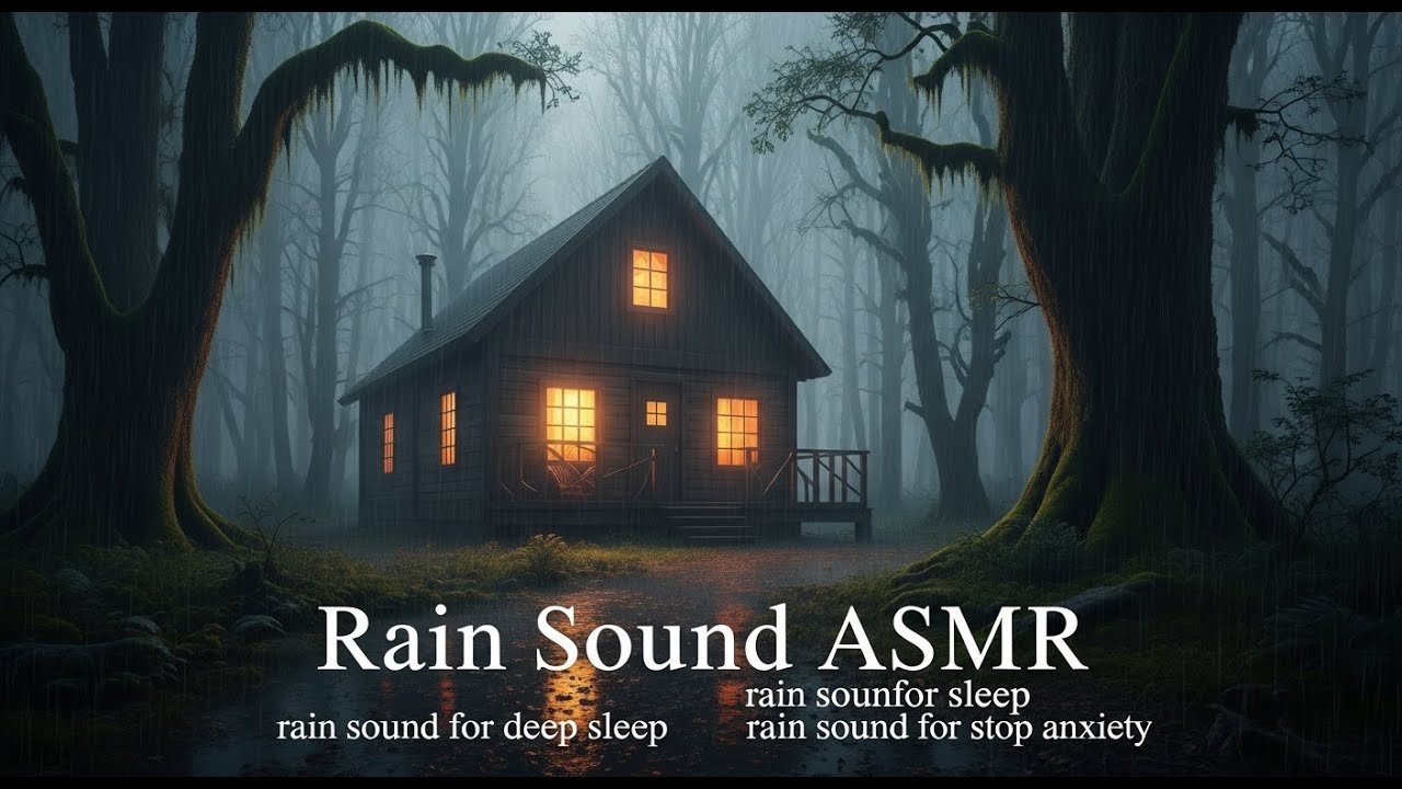 Gentle Rainstorm ⛈️ Thunder for Deep Night Sleep