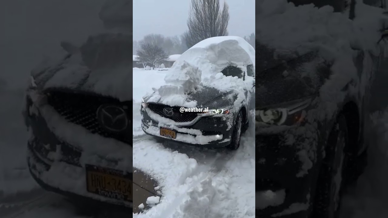 How to remove 4 meters of snow from the car😳