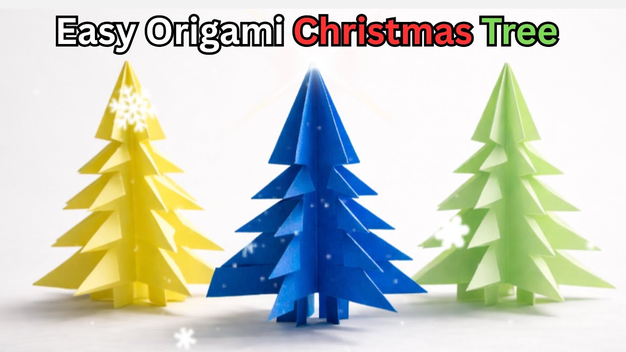 Easy Origami Christmas Tree 🎄 Step by Step Tutorial