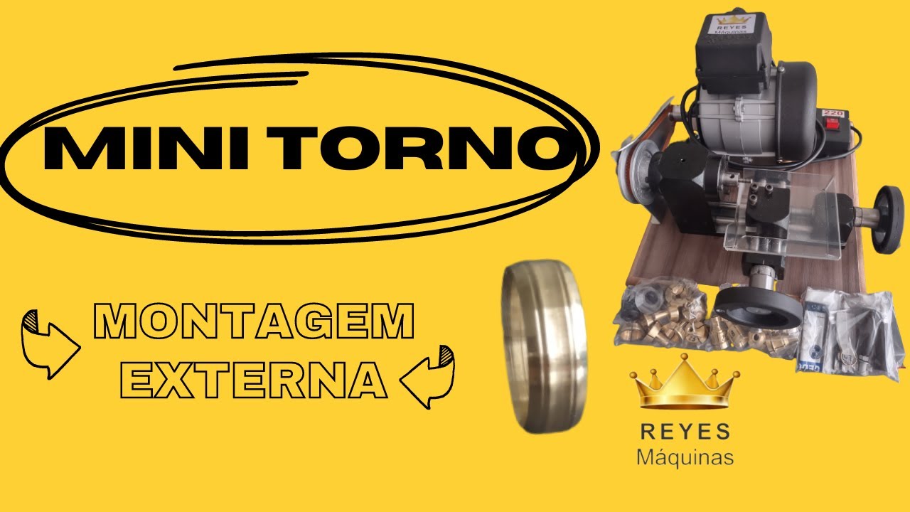 Montagem do Mini Torno para Usinagem Externa