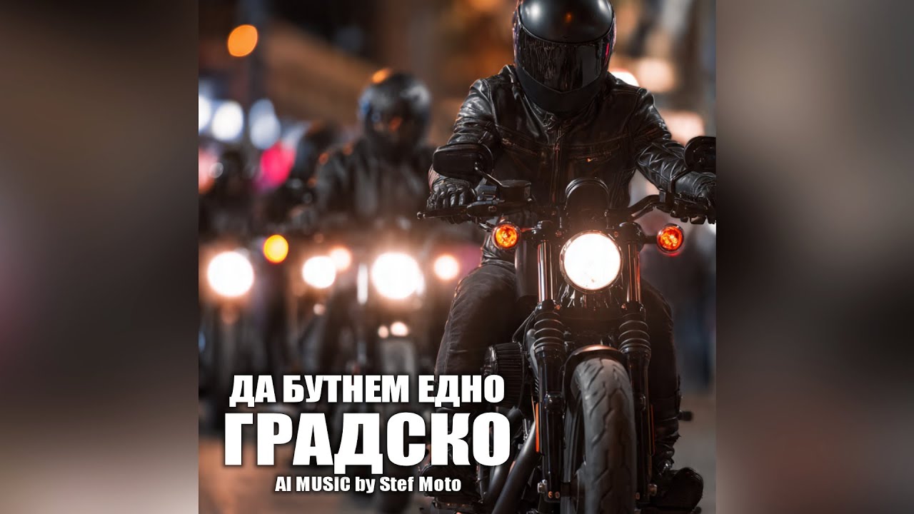 Да бутнем едно градско (AI Music by Stef Moto) #rock #music #song #bulgaria  #motorcycle #motovlog