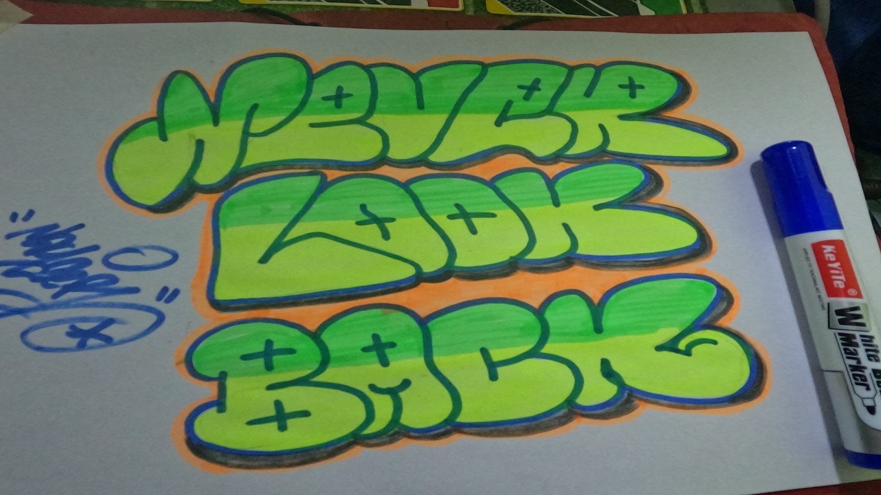 drawing graffiti bubble letters style #graffitiart #drawing  #bubbles #sketchbook