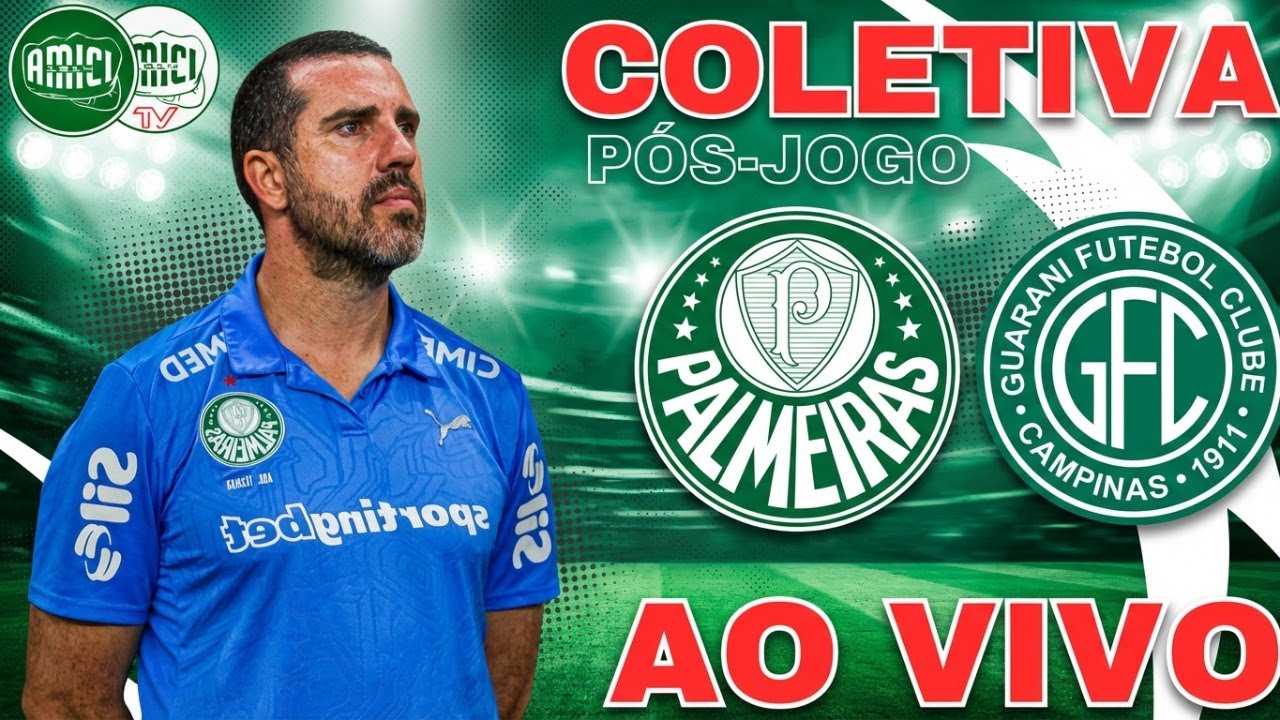 🔴AO VIVO | 🎤COLETIVA JOÃO MARTINS🎤  | ⚽PÓS-JOGO⚽ | PALMEIRAS x GUARANI | 🏆PAULISTÃO 2026🏆
