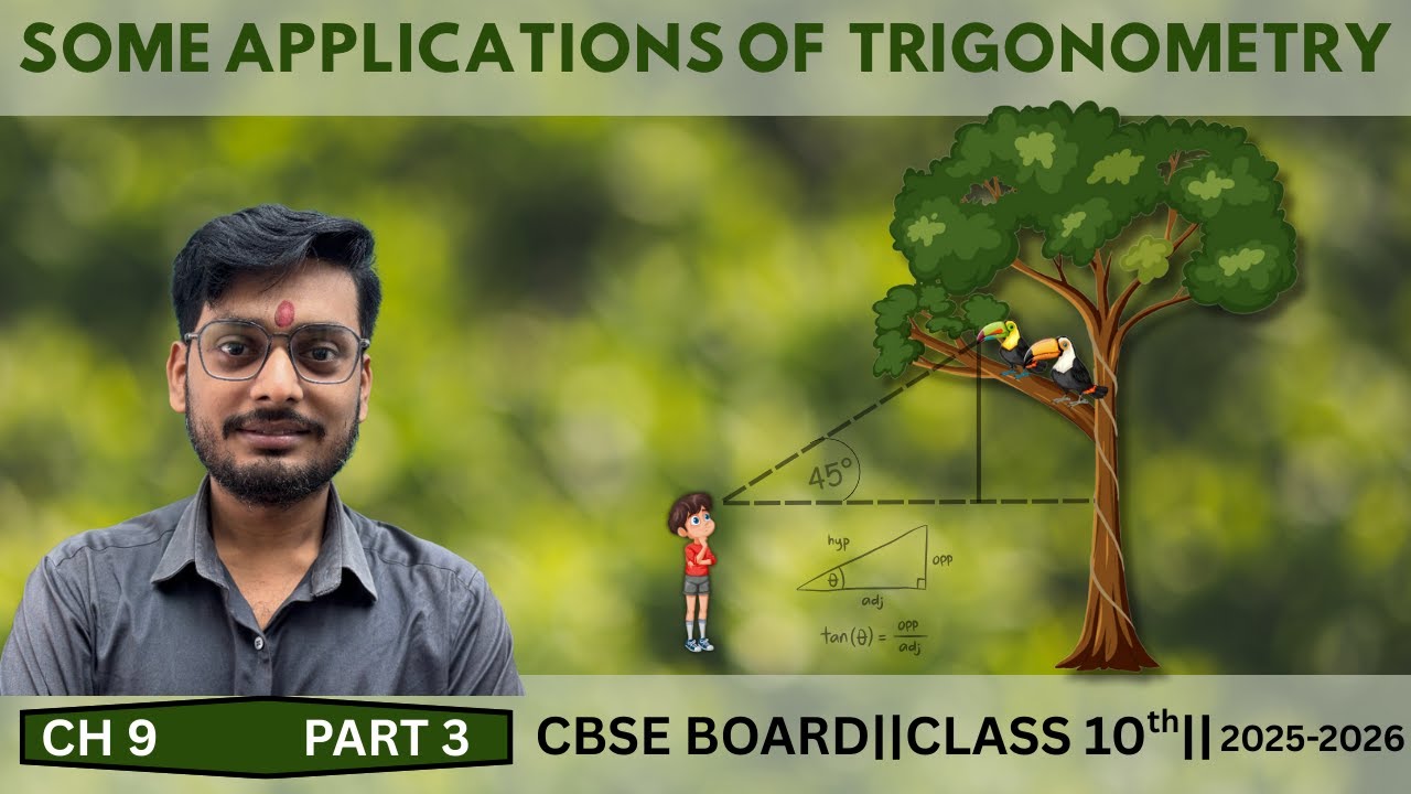 Some Applications of Trigonometry_Part 3_Chapter 9_Class 10 Master Trigonometry in Minutes