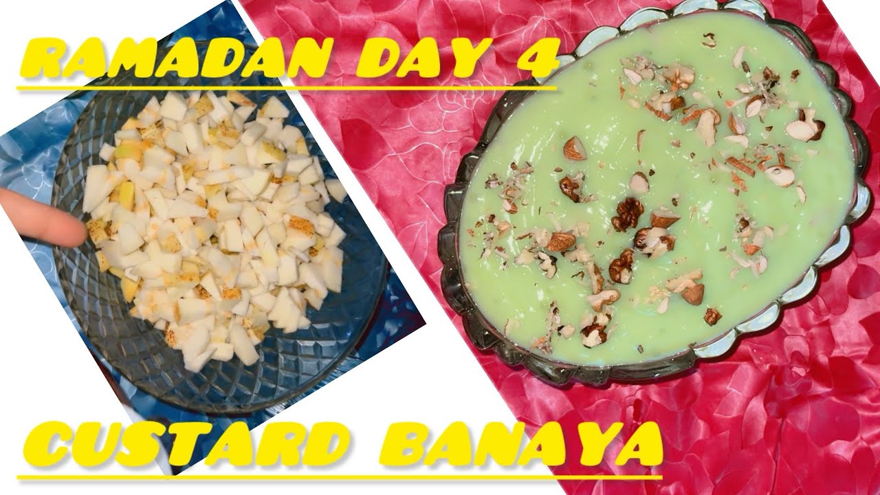 Sub k liye Custard Bnaya 💚 | Ramadan day 4| Zarmish rao