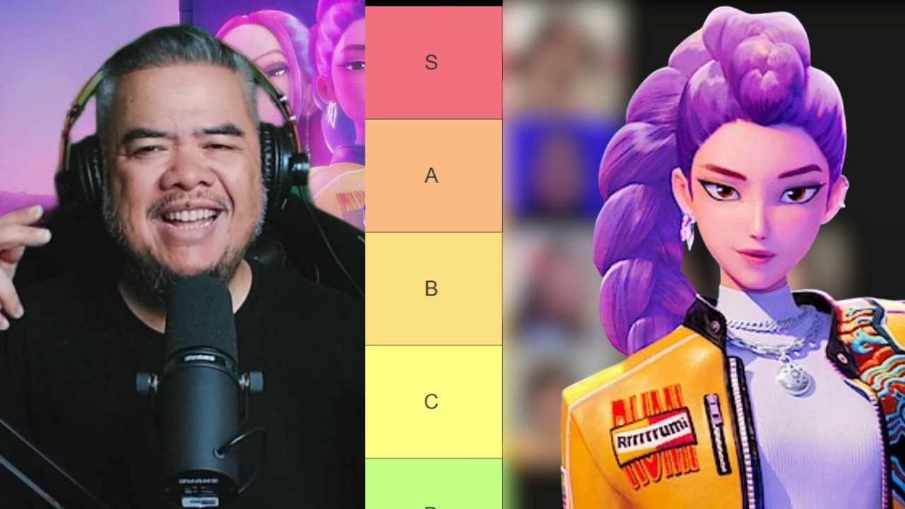 TIER List Cover GOLDEN Kpop Demon Hunter - Rimar, Faith, Novia, dll
