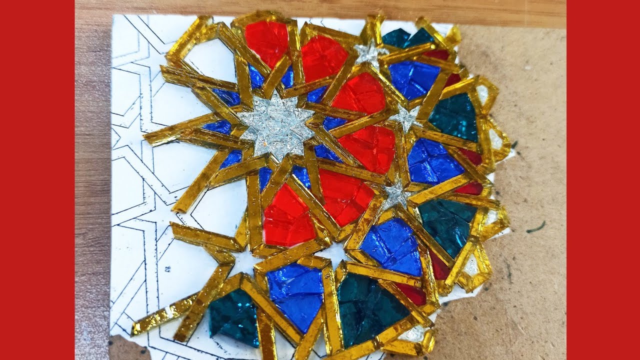 Cam Mozaik Sel&ccedil;uklu Mozaik Yapımı // Glass Mosaic Seljuk Mosaic Making #cam #mozaik#yapımı #sel&ccedil;uklu