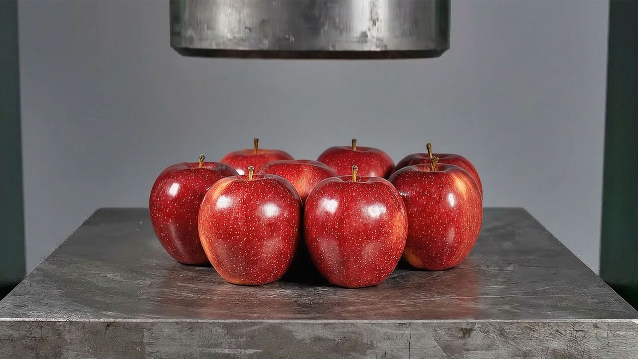 Crushing Fruits with a Hydraulic Press 🍇🍊 ASMR (4K UHD)
