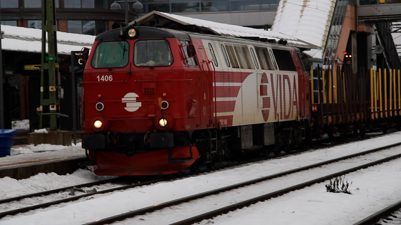 Vinter på Hässleholm central / Winter at Hässleholm central station