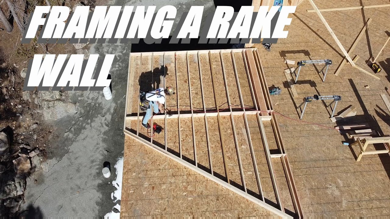 Framing a Rake Wall // How-To POV