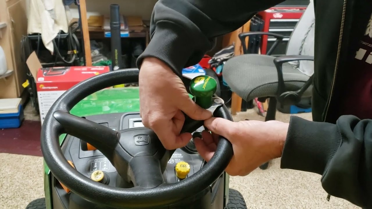 steering wheel knob installation