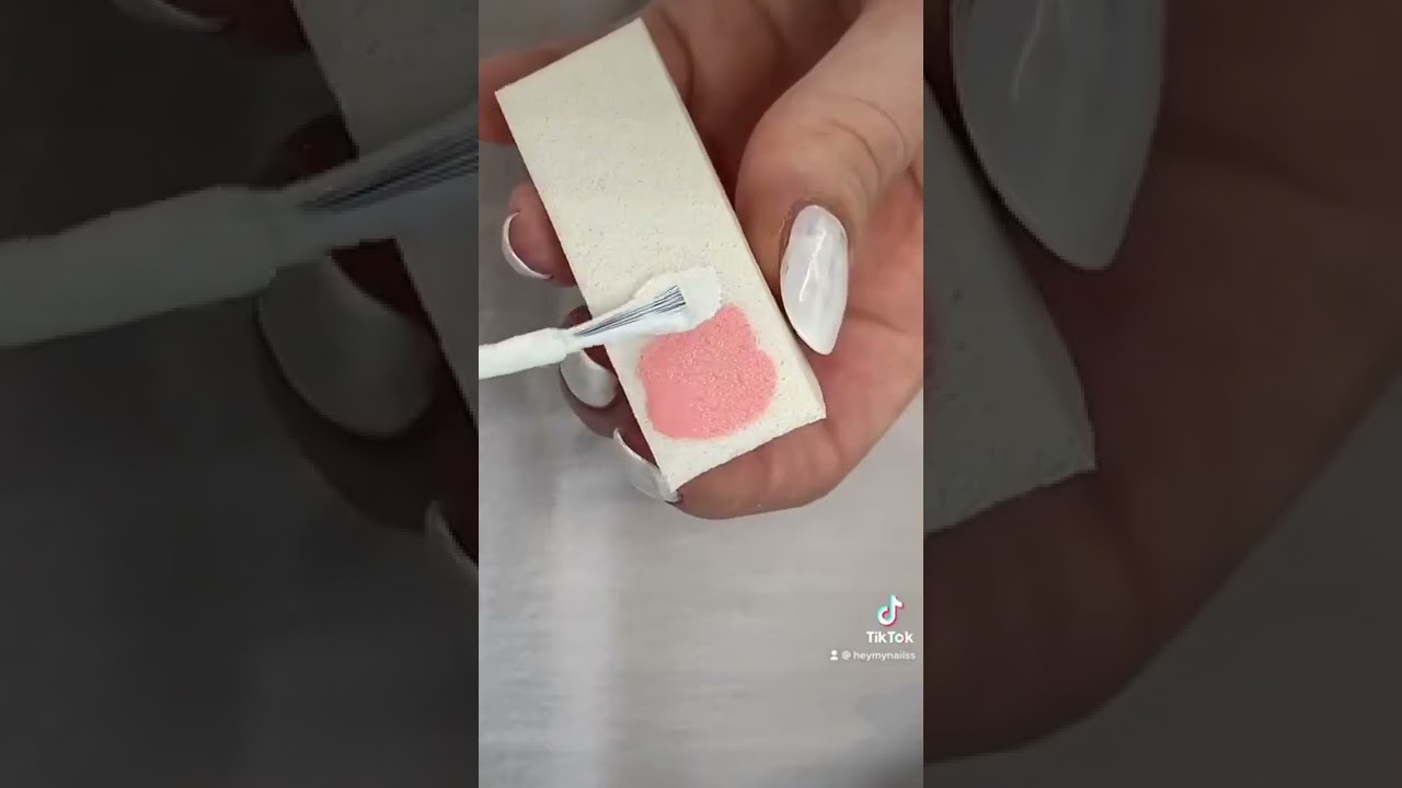 Comment faire un baby-boomer 💗🤍 #ongles